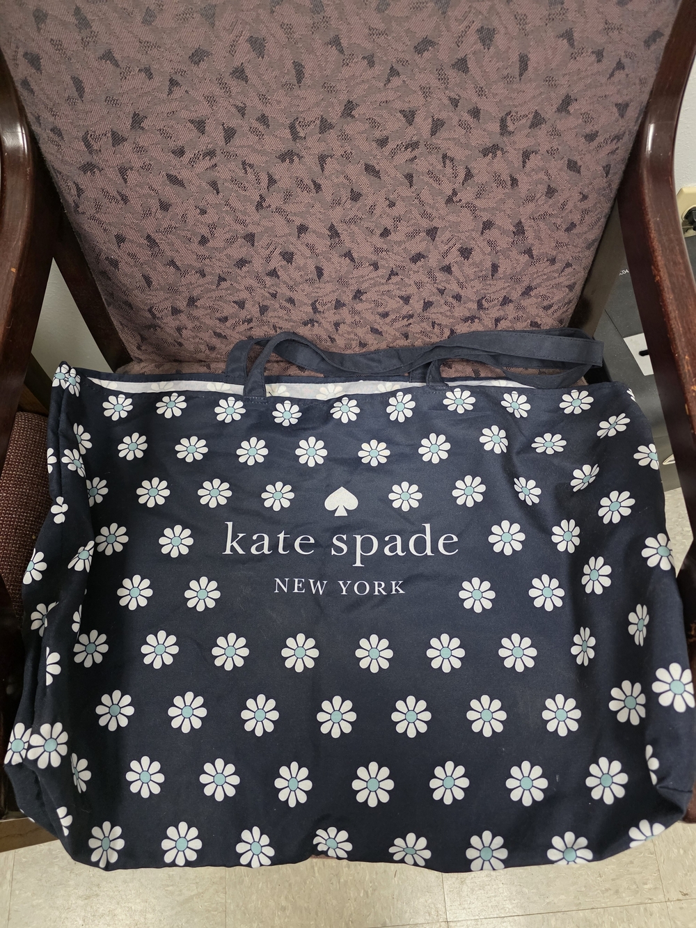 kate spade Navy Daisy Print Tote